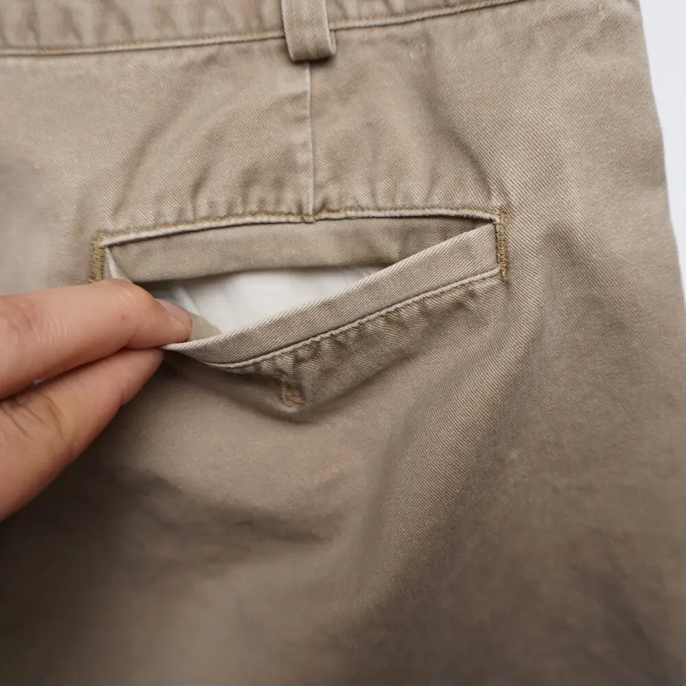 Vintage Banana Republic Khakis Flat Front Relaxed‎ Fit Tapered Size 34
